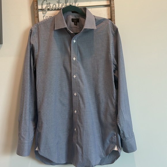 J. Crew Other - J Crew Ludlow Shirt Long Sleeves Like New Slim Fit White & Blue 15 1/2” Neck